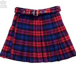 LISTEN FLAVOR Pleated Skirt w/ Belt Online