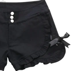 LISTEN FLAVOR Ribbon Frill Shorts Discount
