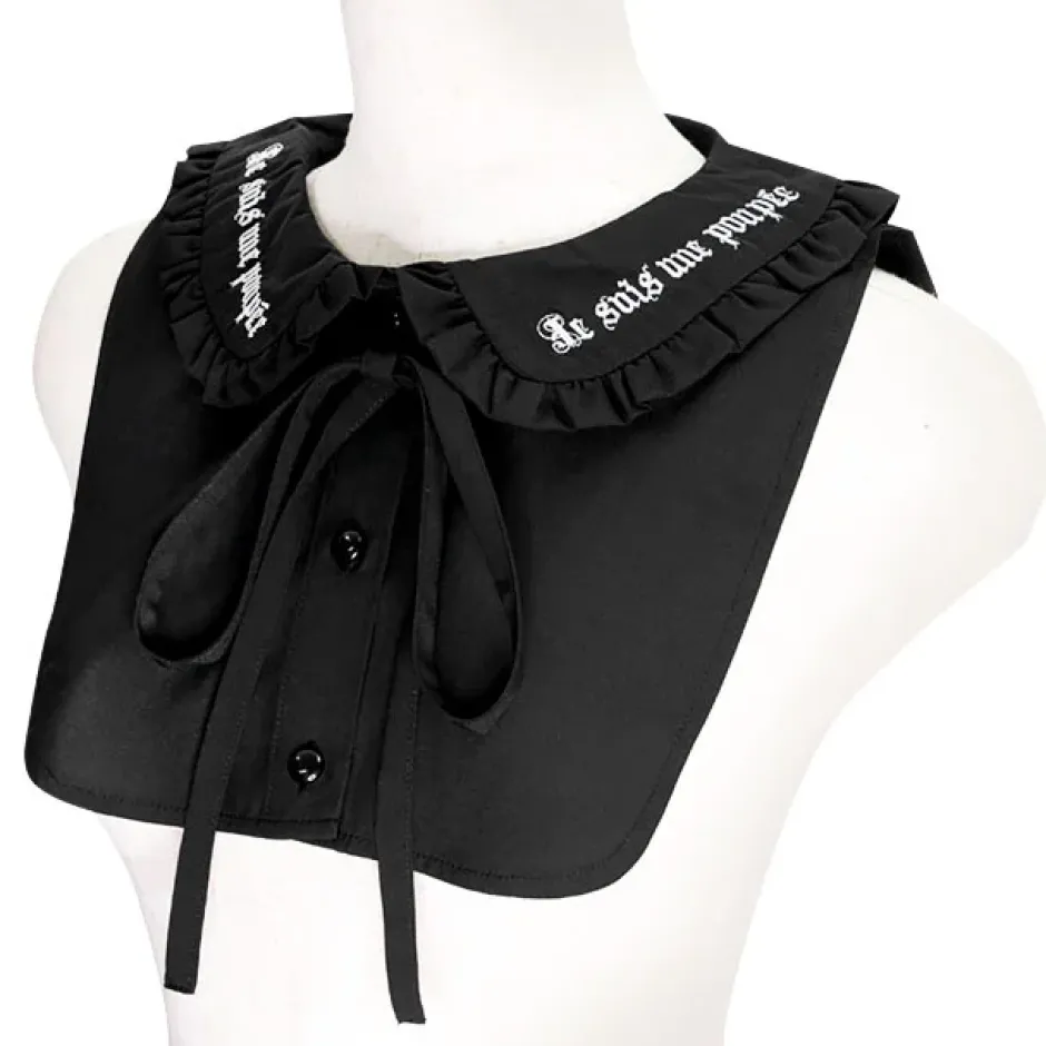 Other Accessories>LISTEN FLAVOR Ribbon Frilly Collar