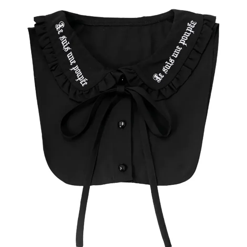Other Accessories>LISTEN FLAVOR Ribbon Frilly Collar