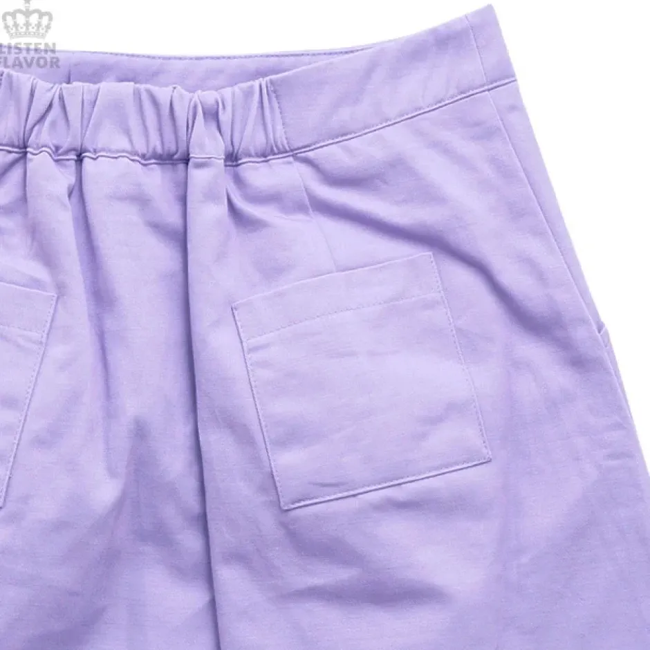 Bottoms>LISTEN FLAVOR Ribbon Trapezoid Skirt