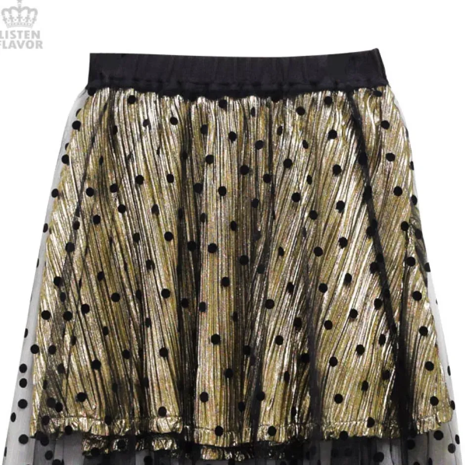 Bottoms>LISTEN FLAVOR See-Through 2-Way Layered Skirt