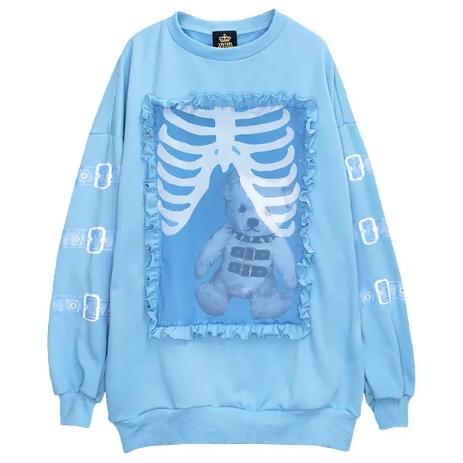 LISTEN FLAVOR Seized Bear Pullover Sale