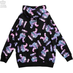 LISTEN FLAVOR Seized Bear Zip-Up Hoodie Online