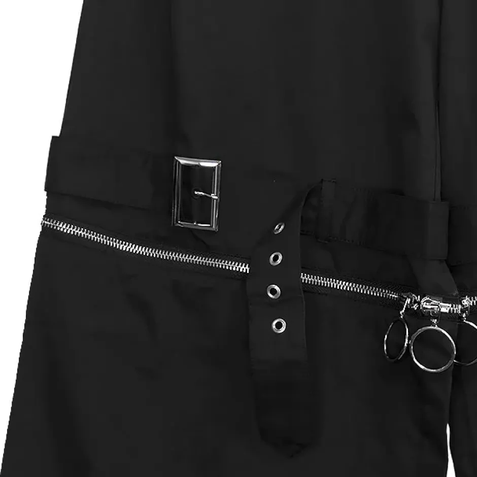 Bottoms>LISTEN FLAVOR Separate Zip 2-Way Belt Pants
