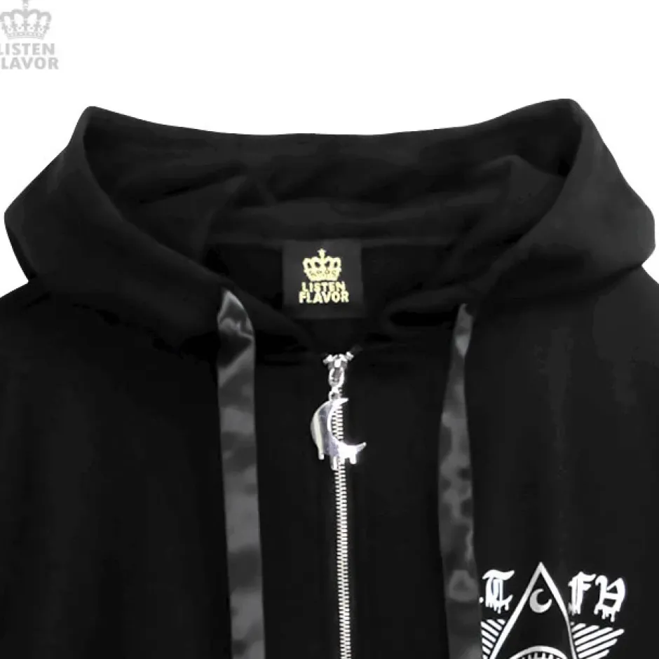 Jackets & Hoodies>LISTEN FLAVOR Shinpi no Hitomi Lace-Up Hoodie