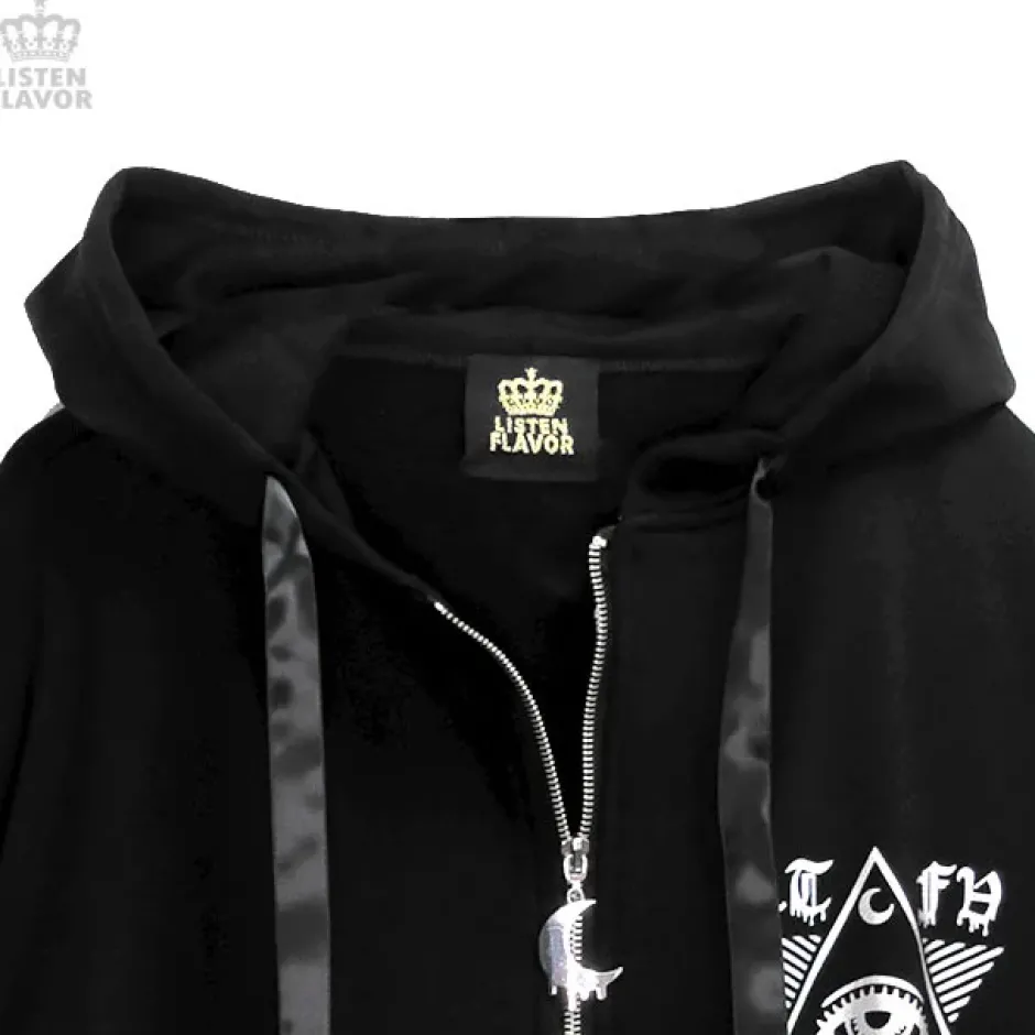 Jackets & Hoodies>LISTEN FLAVOR Shinpi no Hitomi Lace-Up Hoodie
