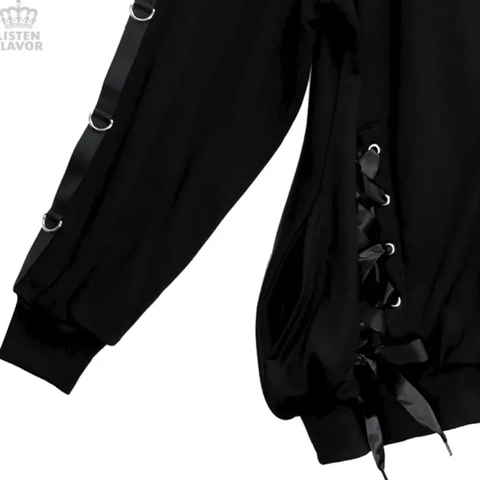 Jackets & Hoodies>LISTEN FLAVOR Shinpi no Hitomi Lace-Up Hoodie