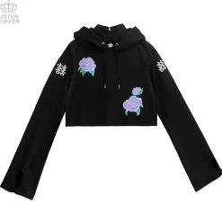 LISTEN FLAVOR Short China Hoodie Hot