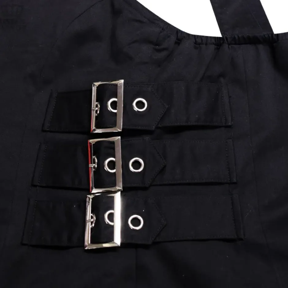 Bottoms>LISTEN FLAVOR Side Belt Zip-up Jumper Skirt