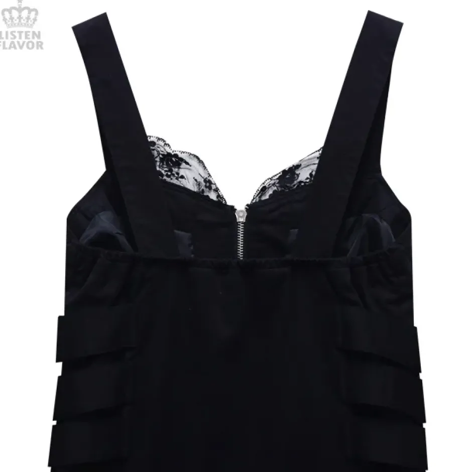 Bottoms>LISTEN FLAVOR Side Belt Zip-up Jumper Skirt