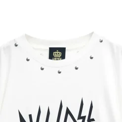 LISTEN FLAVOR Skeleton Bear Studs Big T-Shirt Sale