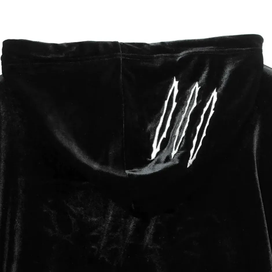 Jackets & Hoodies>LISTEN FLAVOR Slash 2-way Velour Hoodie