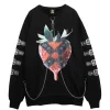 Jackets & Hoodies>LISTEN FLAVOR Strawberry Bondage Chain Pullover