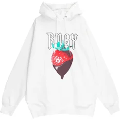 LISTEN FLAVOR Strawberry Chocolate Hoodie Clearance