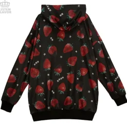 LISTEN FLAVOR Strawberry Chocolate Zip Hoodie Sale