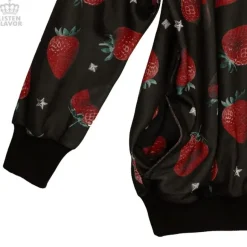 LISTEN FLAVOR Strawberry Chocolate Zip Hoodie Sale