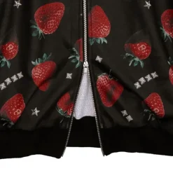 LISTEN FLAVOR Strawberry Chocolate Zip Hoodie Sale