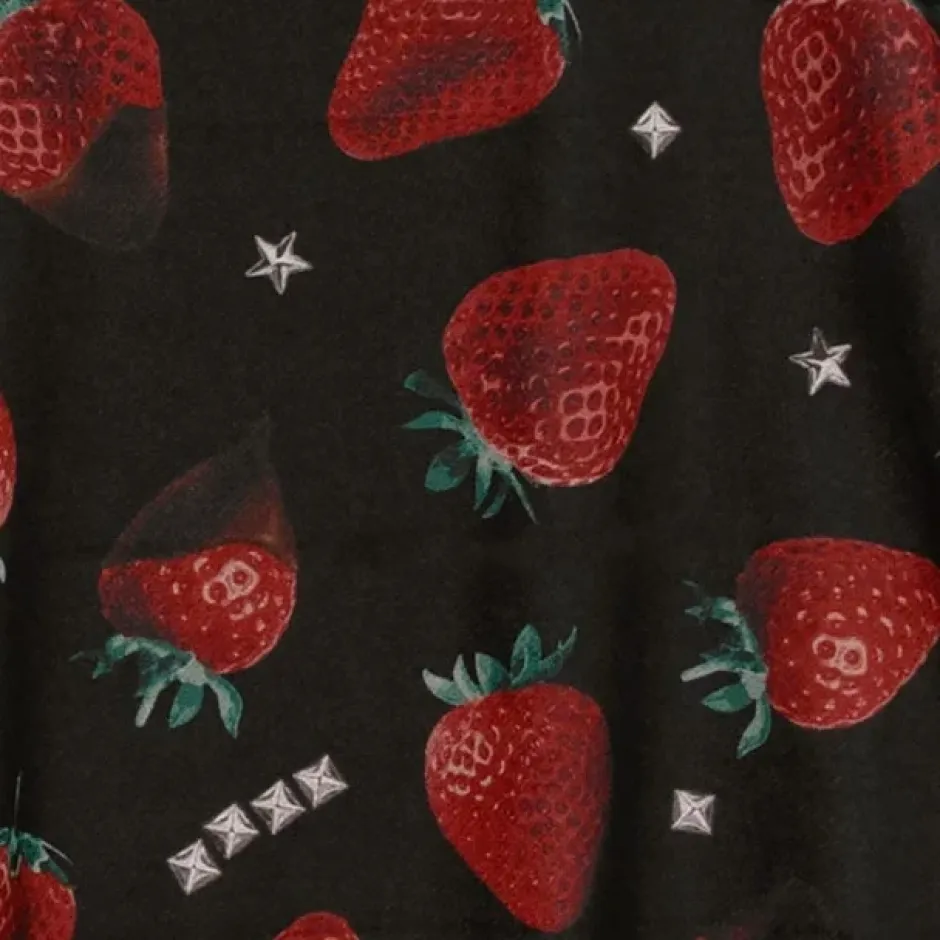 LISTEN FLAVOR Strawberry Chocolate Zip Hoodie Sale