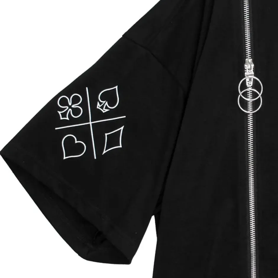 Tops>LISTEN FLAVOR The Magic Tramp Twin Zip Super BIG T-Shirt