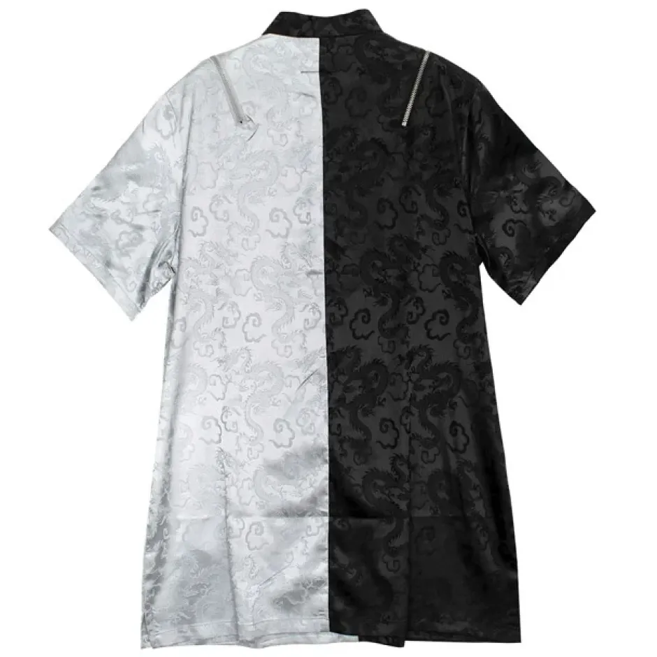Tops>LISTEN FLAVOR Tiger and Peony China Shirt
