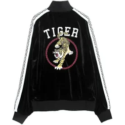 Tops>LISTEN FLAVOR Tiger China Velour Track Jacket