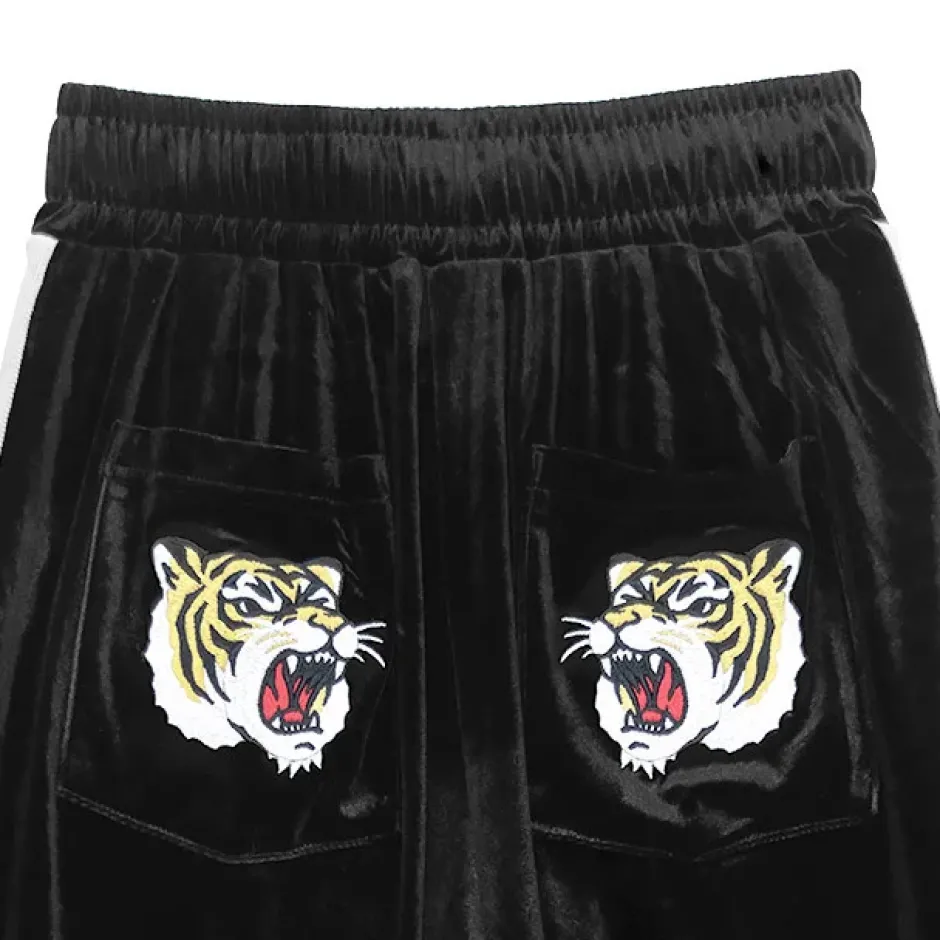 Bottoms>LISTEN FLAVOR Tiger China Velour Track Pants