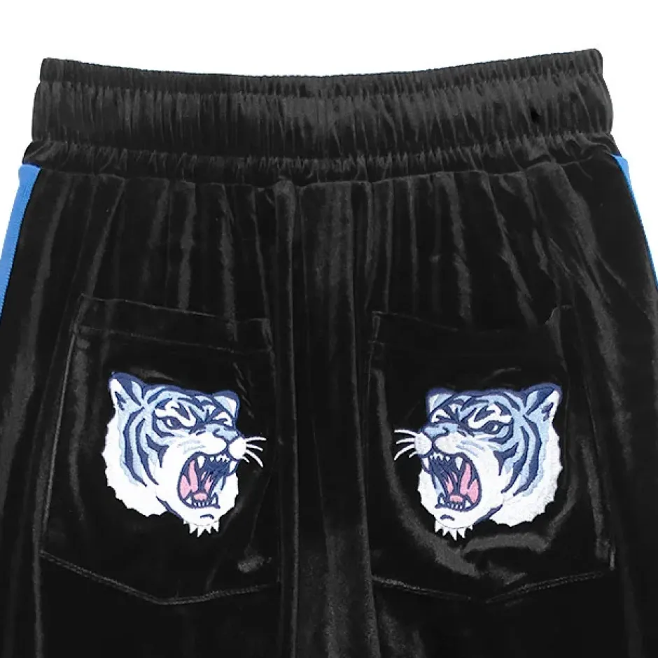 Bottoms>LISTEN FLAVOR Tiger China Velour Track Pants