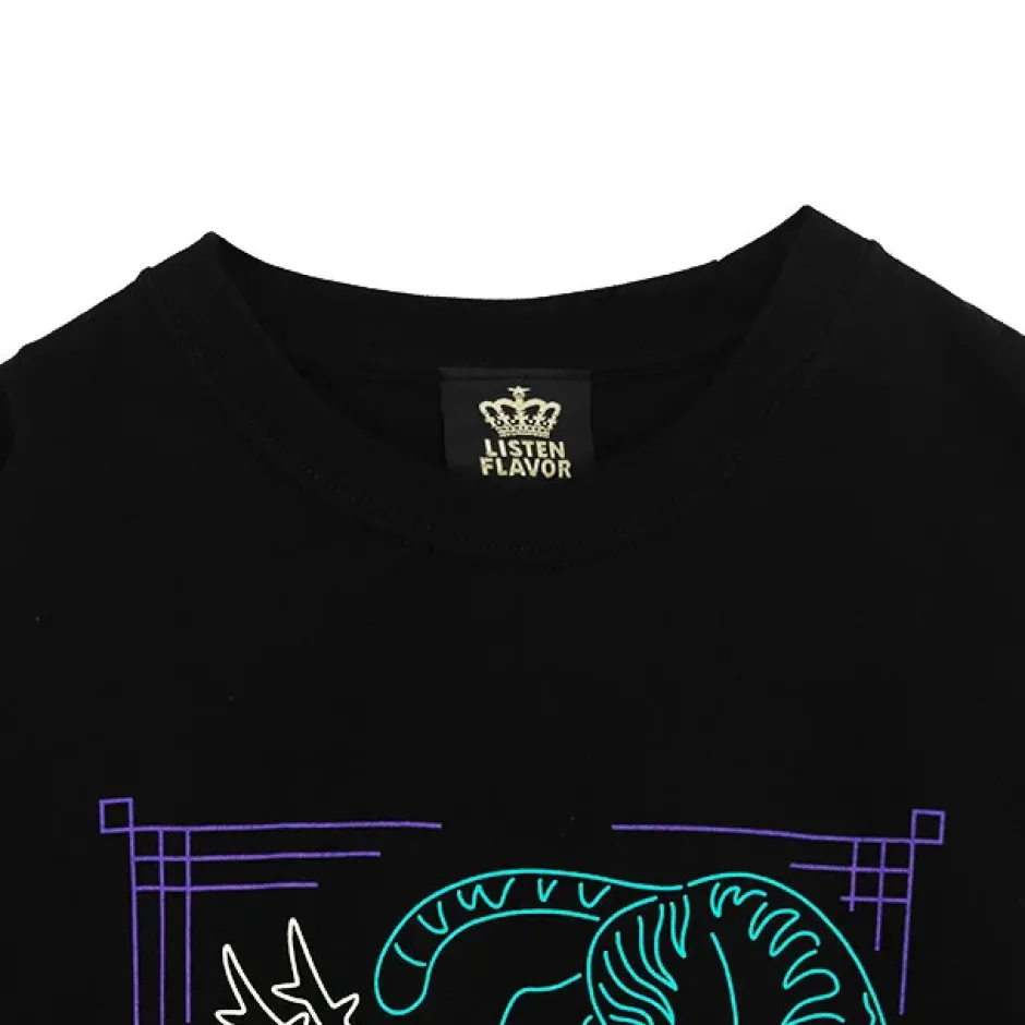 Tops>LISTEN FLAVOR Tiger Dragon China Long Sleeve T-Shirt