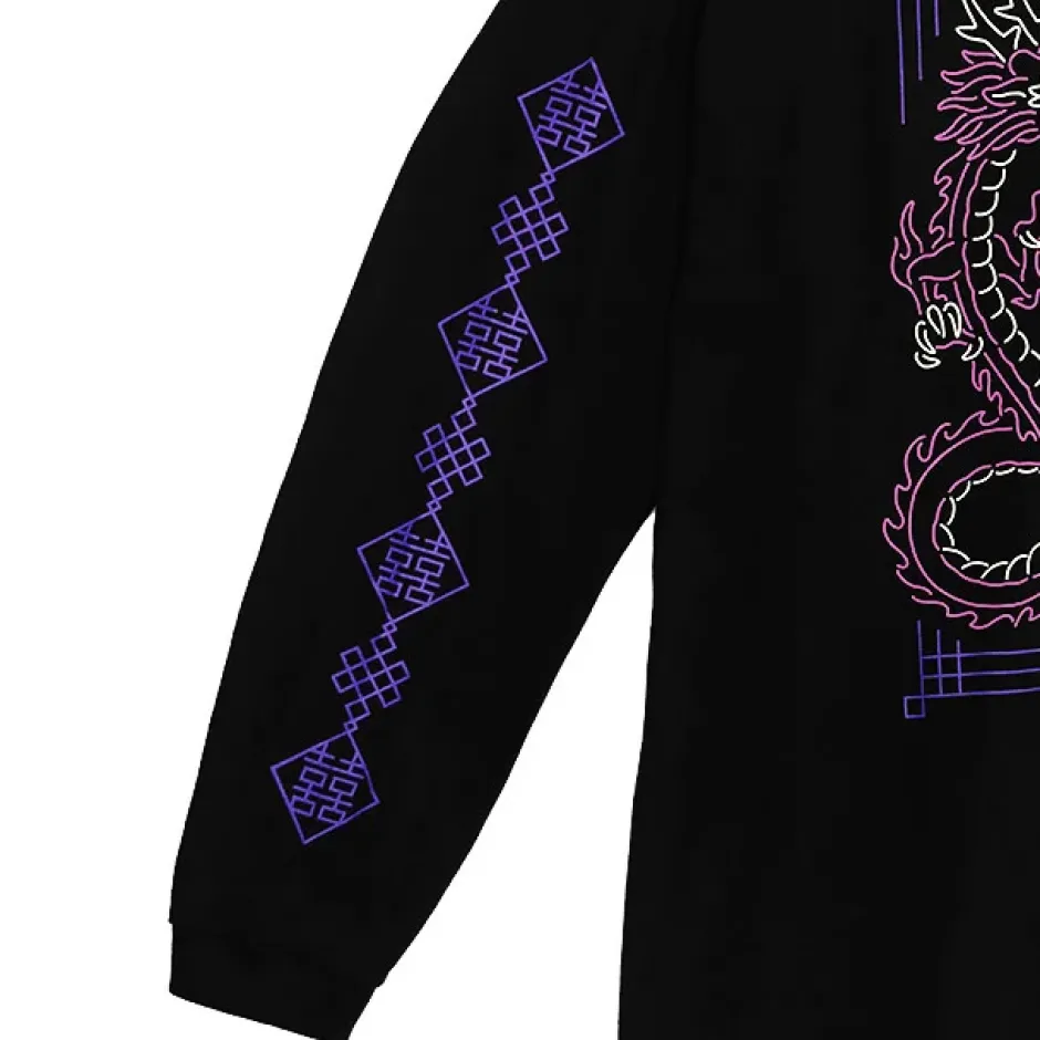 Tops>LISTEN FLAVOR Tiger Dragon China Long Sleeve T-Shirt