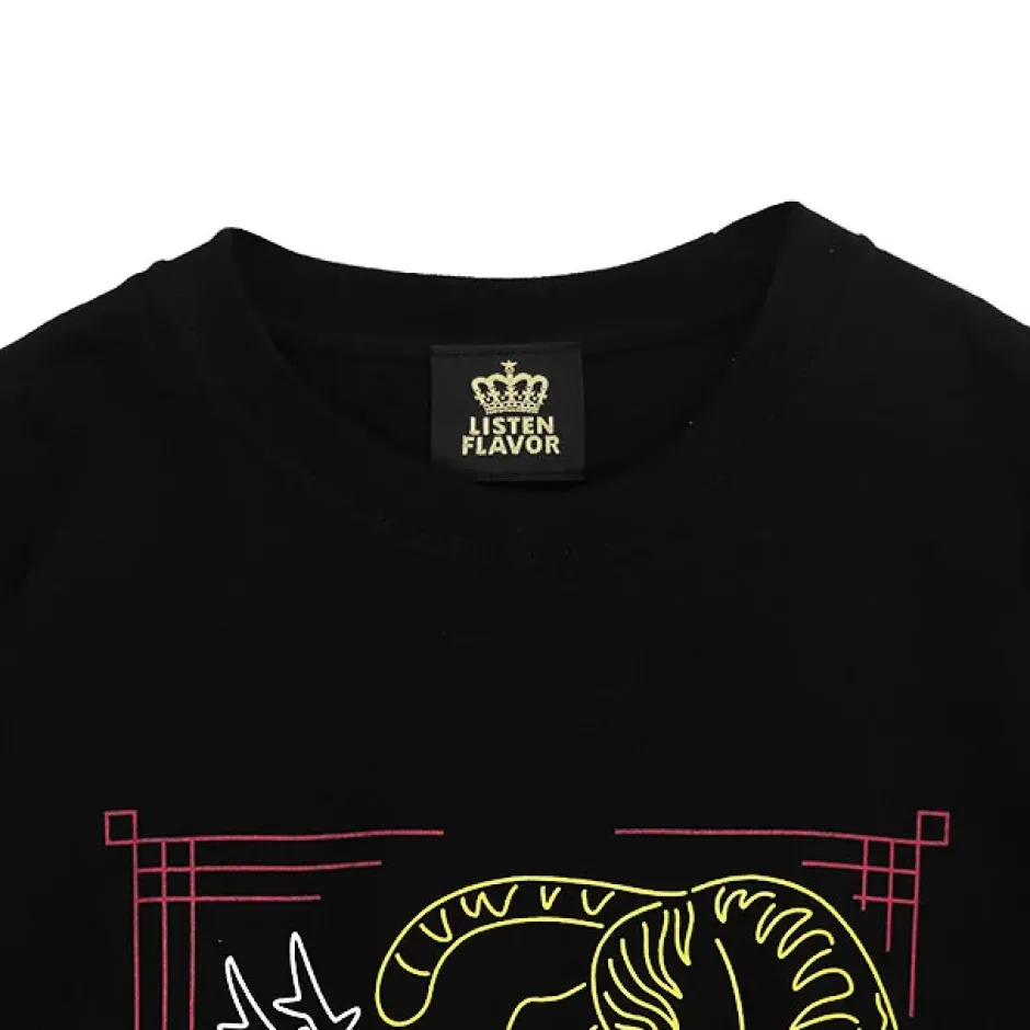 Tops>LISTEN FLAVOR Tiger Dragon China Long Sleeve T-Shirt