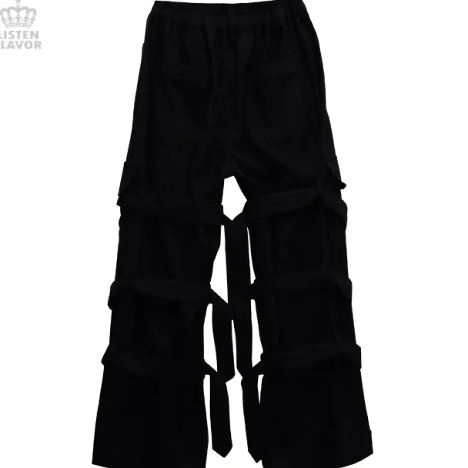 Bottoms>LISTEN FLAVOR Triple Belt Bondage Pants
