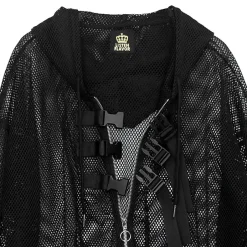 LISTEN FLAVOR Triple Belt Mesh Zip Hoodie Clearance