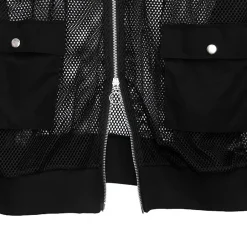 LISTEN FLAVOR Triple Belt Mesh Zip Hoodie Clearance