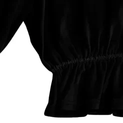 LISTEN FLAVOR Triple Heart Velour Short Hoodie Clearance