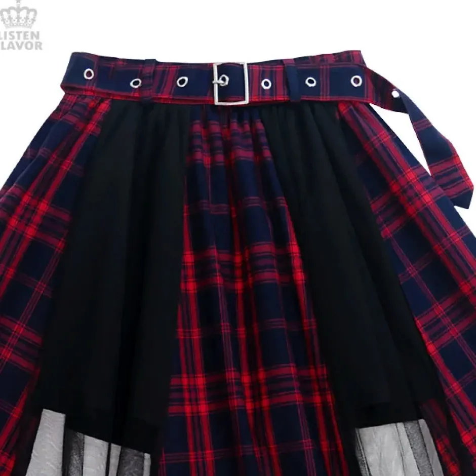 Bottoms>LISTEN FLAVOR Tulle Layered Long Skirt