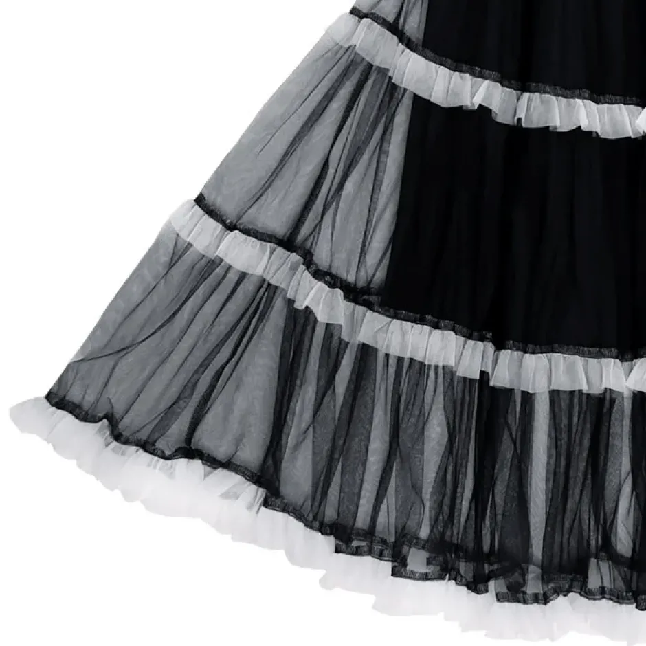 Bottoms>LISTEN FLAVOR Tulle Tiered Skirt