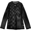 Tops>LISTEN FLAVOR Useful Mesh Long Sleeve T-Shirt