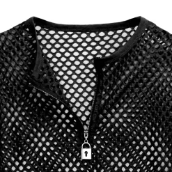 Tops>LISTEN FLAVOR Useful Mesh Long Sleeve T-Shirt