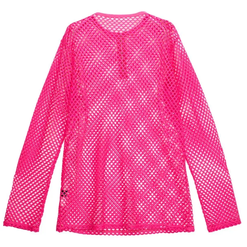 Tops>LISTEN FLAVOR Useful Mesh Long Sleeve T-Shirt
