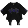 Tops>LISTEN FLAVOR Vampire Heart Hollowed-out Garter Tops Black
