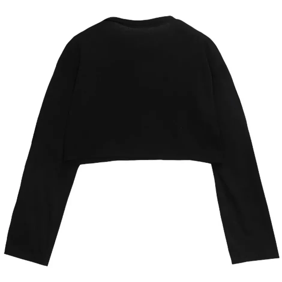 LISTEN FLAVOR Vicious Fire Eyelet Sleeve Short Top Online