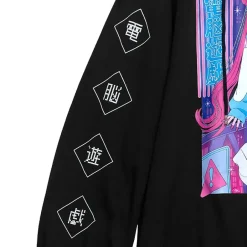 LISTEN FLAVOR x A.YAMI Half Zip Hoodie Black Sale