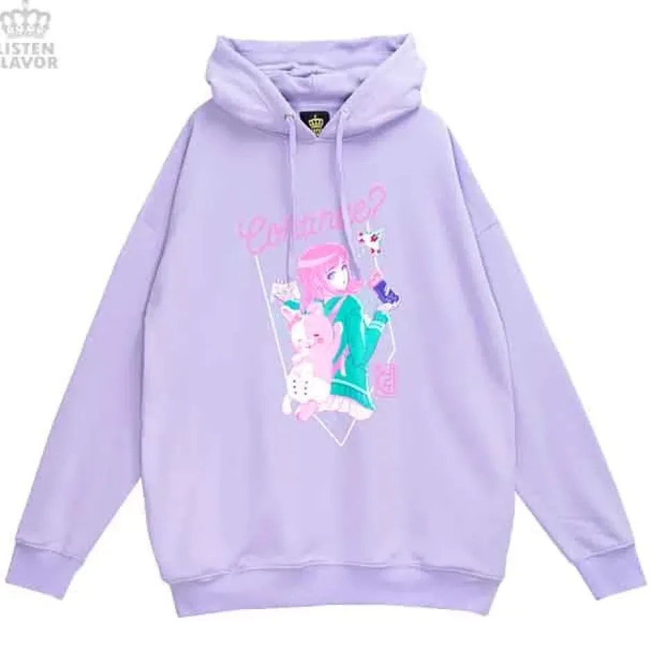 Jackets & Hoodies>LISTEN FLAVOR x Danganronpa Chiaki Nanami's Continue Hoodie