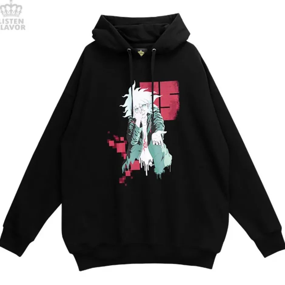 LISTEN FLAVOR x Danganronpa Nagito Komaeda's Madness Hoodie Online