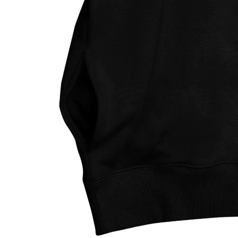 Jackets & Hoodies>LISTEN FLAVOR x Kaibashira Shoulder Zip Hoodie Black