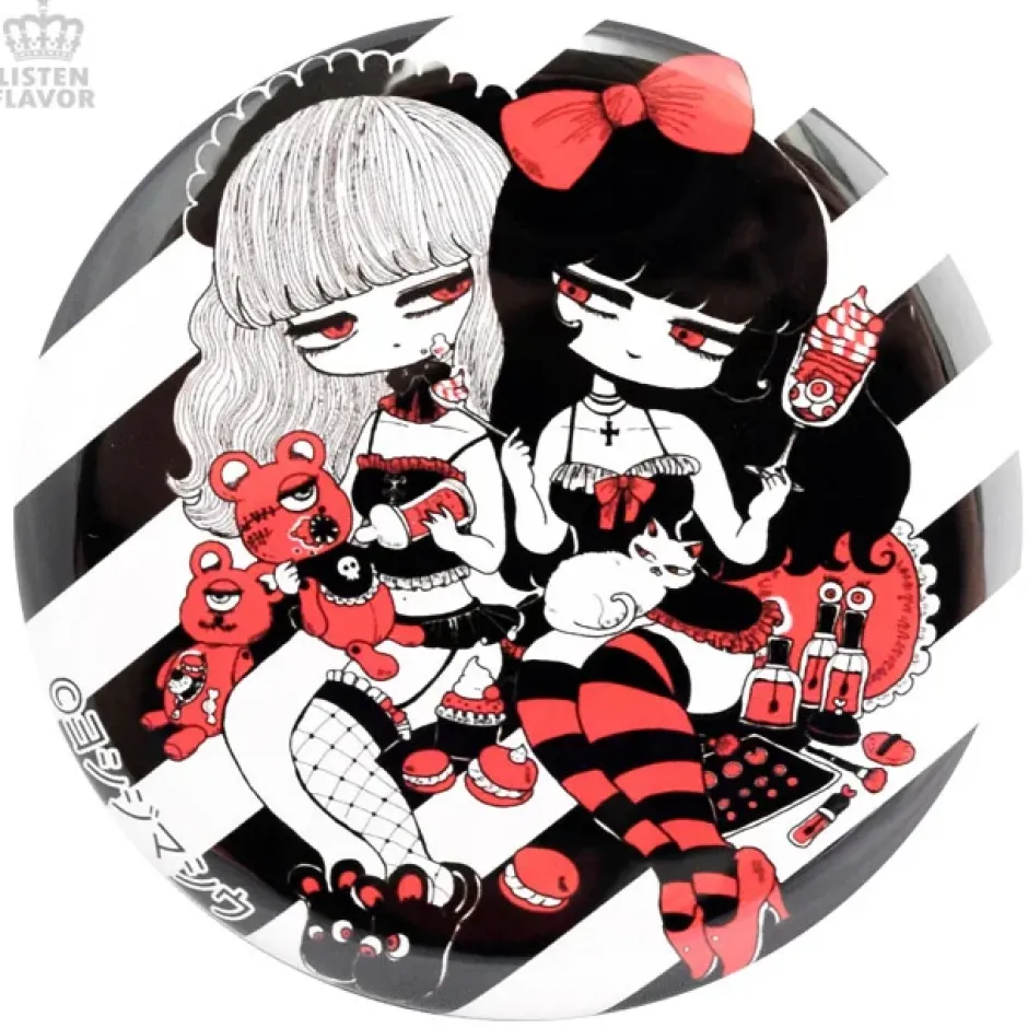 LISTEN FLAVOR x Shiu Yoshijima Poison Lily Collab Pin Badge Outlet