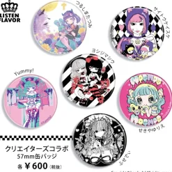 LISTEN FLAVOR x Shiu Yoshijima Poison Lily Collab Pin Badge Outlet