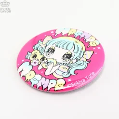 LISTEN FLAVOR x Yurie Sekiya MogMog Girl Collab Pin Badge Clearance