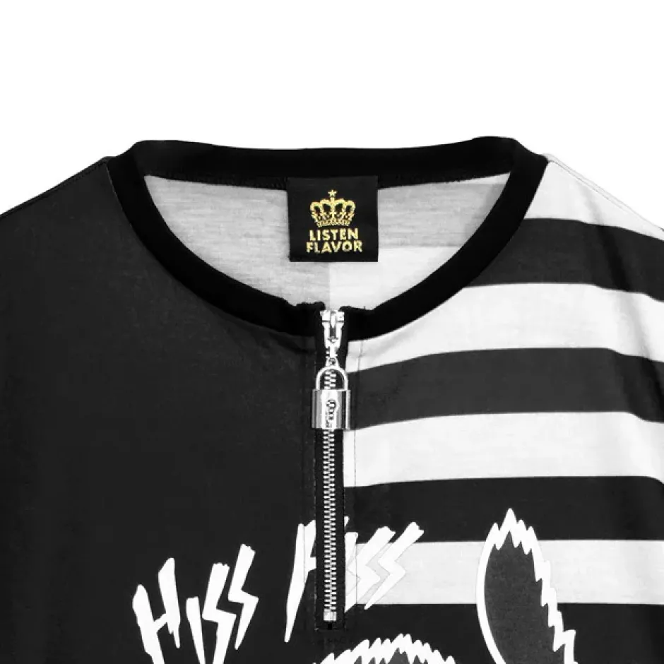 LISTEN FLAVOR Yannoka Cat Battle Stance Pullover New